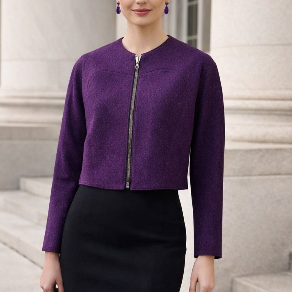 3.1 Phillip Lim Structured Poet Jacket Size 6 Amethyst Purple Career Office NWT